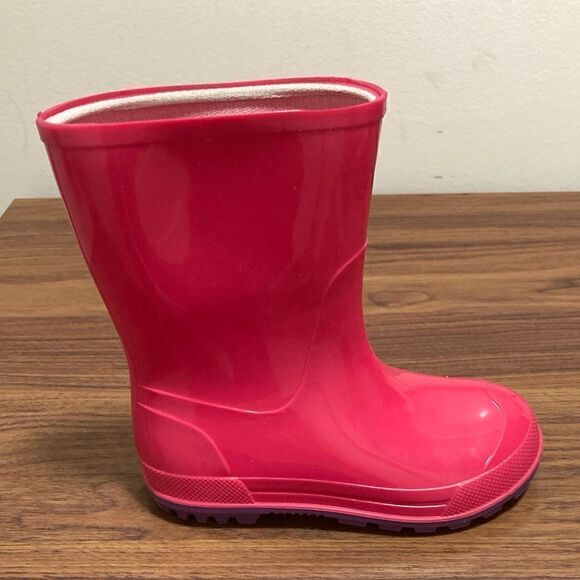 Girls Pull On Rain-boots in Barbie Pink. Size 9-10. - Picture 3 of 7